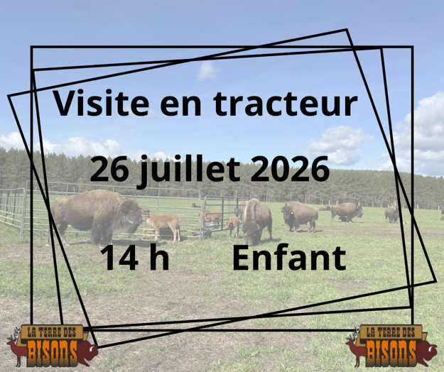 Image sur Visite guidée en tracteur ( Enfant : 6 a 12 ans) 26-07-2026