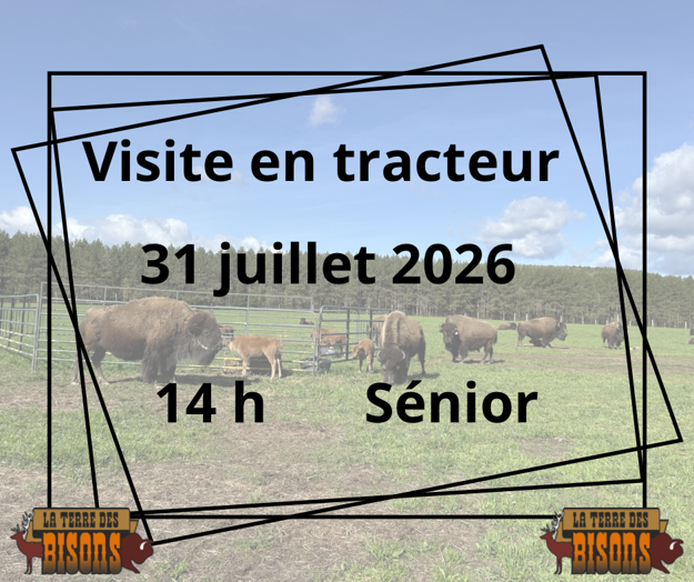 Image sur Visite guidée en tracteur ( Sénior: 60 ans+) 31-07-2026