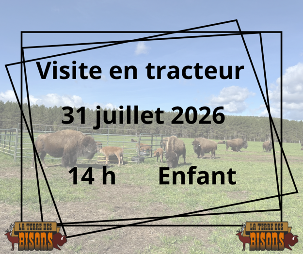 Image sur Visite guidée en tracteur (Enfant: 6 à 12 ans) 31-07-2026