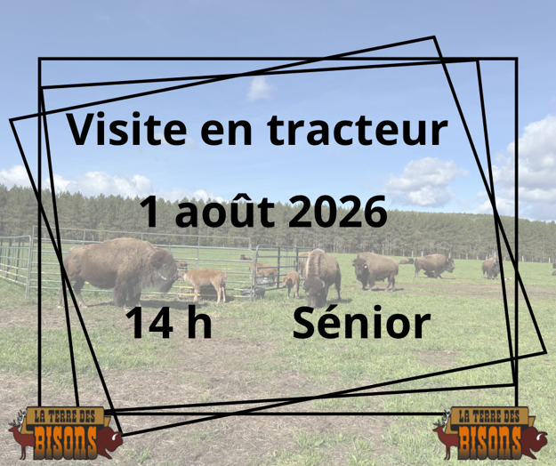 Image sur Visite guidée en tracteur (Sénior: 60ans+) 01-08-2026