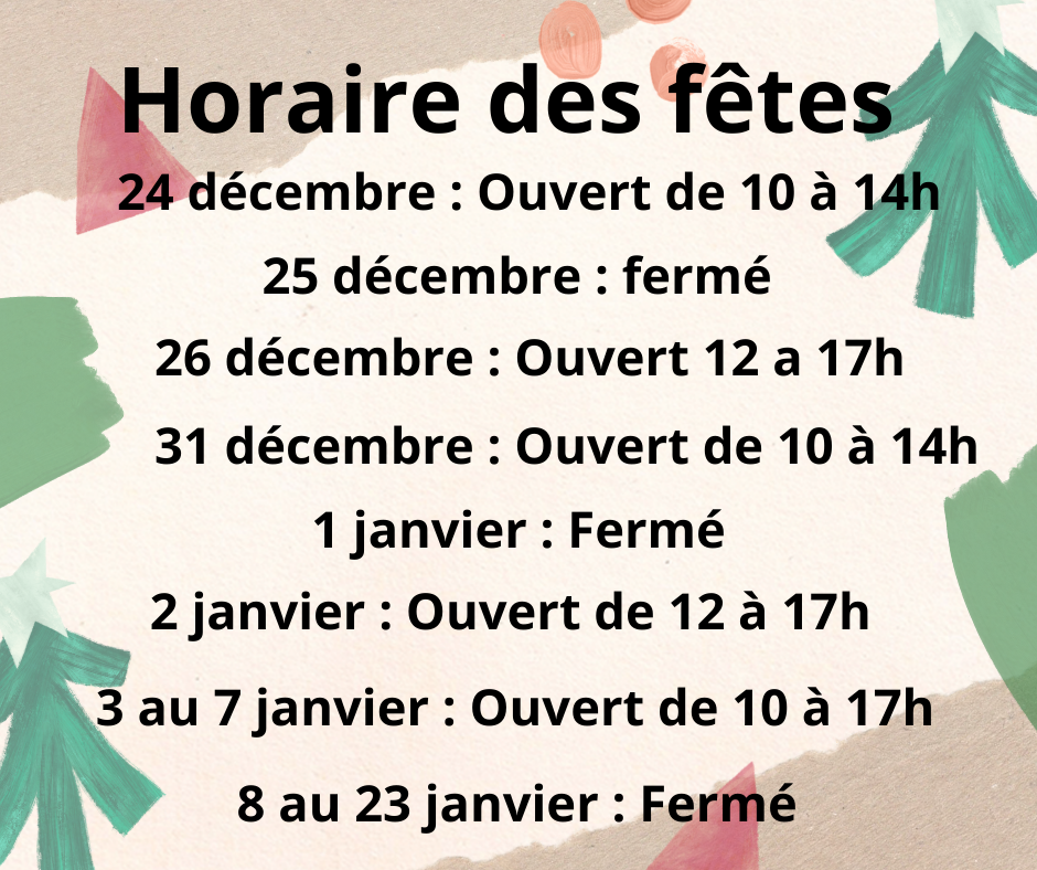 Horraire des fêtes